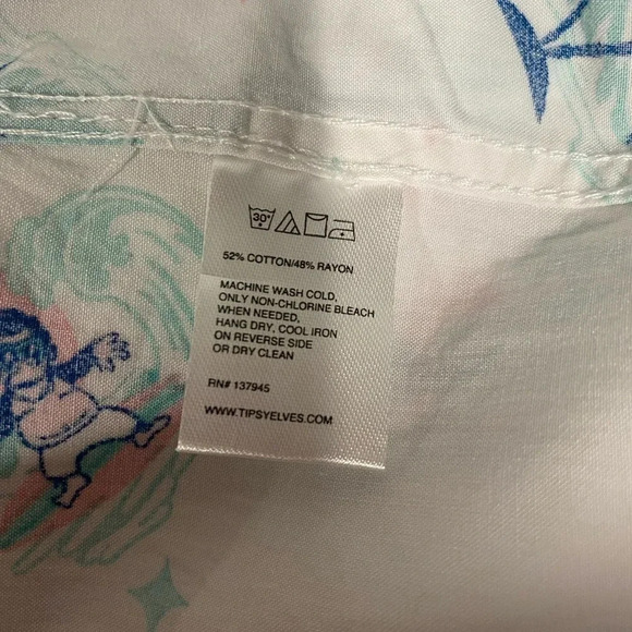 Tipsy Elves MEN'S GORILLA THRILLA HAWAIIAN SHIRT Surf White Blue Pink Size XL - Picture 8 of 10